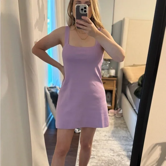 ZARA Casual Cute Lavender Sleeveless Summer Spring Dress - Picture 1 of 12